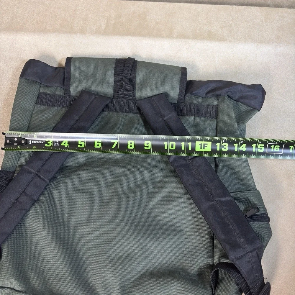 Vacation Station Hiking Backpack Green/Black Buckle Closure